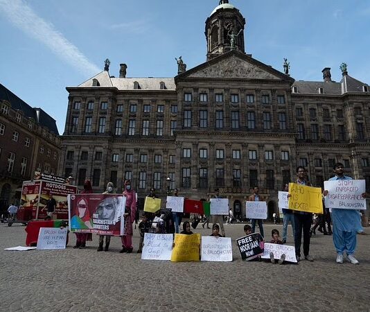 Protest held in Amsterdam against enforced disappearances in Balochistan