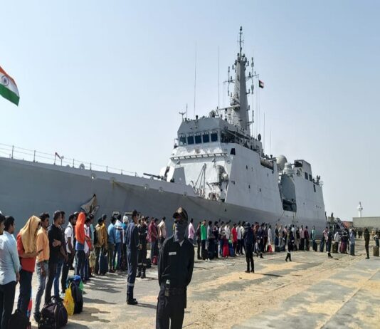 Operation Kaveri: First batch of stranded Indians leave conflict-torn Sudan for Jeddah on INS Sumedha