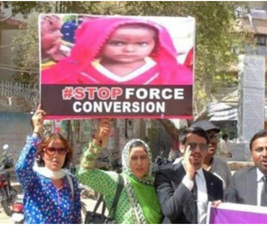 Pakistan: Minorities take out protest rally in front of Sindh Assembly against forced conversions