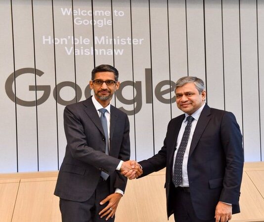 Ashwini Vaishnaw discusses India Stack and ‘Make-in-India’ with Google CEO Sundar Pichai