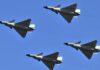As Taiwan prepares for anti-invasion exercises, China sends dozens of warplanes toward the island
