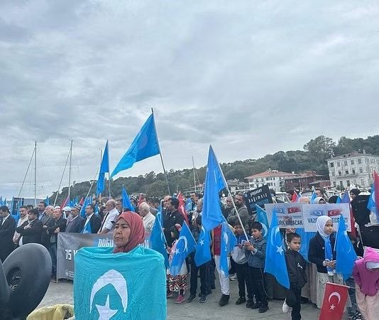 Uyghur diaspora protests against China’s National Day in Istanbul