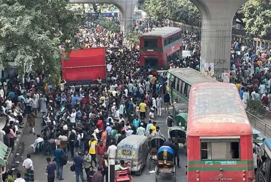 Dhaka gridlocked by series of protests