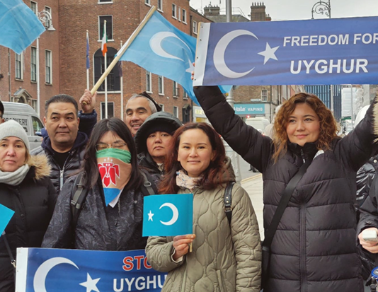 Hong Kong and Uyghur communities in Ireland urge govt to address Chinese transnational repression with Wang Yi