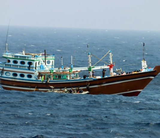 INS Tarkash assists Iranian Dhow in Indian Ocean rescue mission
