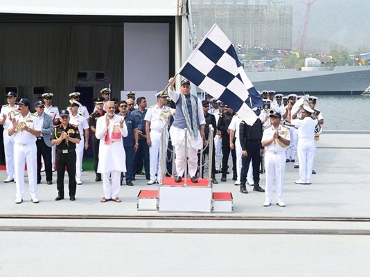 Defence Minister Rajnath Singh Flags Off INS Sunayna as Indian Ocean Ship SAGAR on Maritime Day
