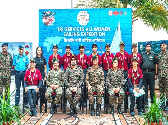 First international all-women Tri-Services sailing expedition completes its voyage