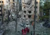 Russian Drone, Missile Barrage on Kyiv Kills 8, Injures 45