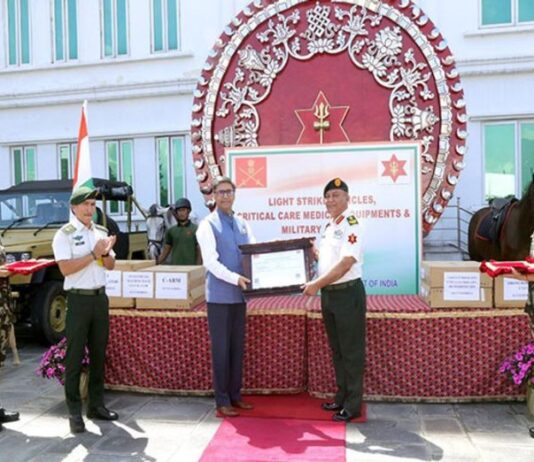 India Strengthens Ties with Nepal: Foreign Secretary Misri Donates Medical Gear, Vehicles to Army