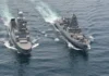 Indian and Italian warships conduct warship exercises in North Arabian Sea