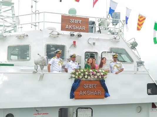 Indian Coast Guard Commissions Ship Akshar, Strengthening Maritime Capabilities