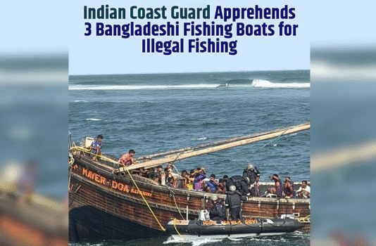 Indian Coast Guard Detains 79 Crew from Three Bangladeshi Boats for Illegal Fishing