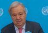 UN Secretary General Antonio Guterres welcomes announcement of ceasefire by US, Iran