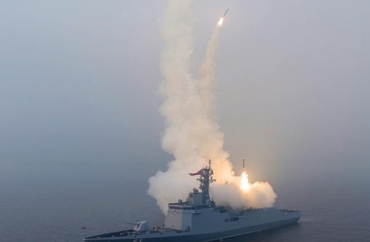 North Korea Conducts Missile Tests from New Warship Under Kim’s Watch