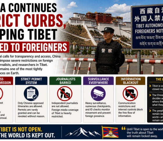 China Continues Strict Curbs, Keeping Tibet Closed to Foreigners