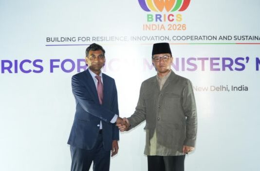 Indonesia Joins BRICS Diplomatic Talks As FM Sugiono Arrives In India