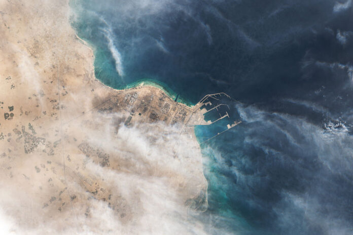 Satellite Imagery Of Ras Laffan Industrial City In Qatar