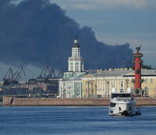 Ukraine-Linked Drone Attack Hits St Petersburg Oil Terminal Ahead of Putin Visit