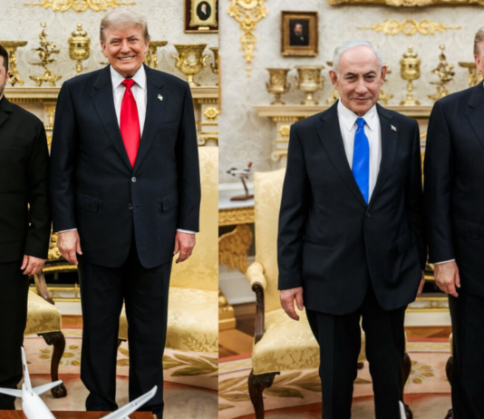US President holds separate meetings with Ukrainian President and Israeli PM at White House
