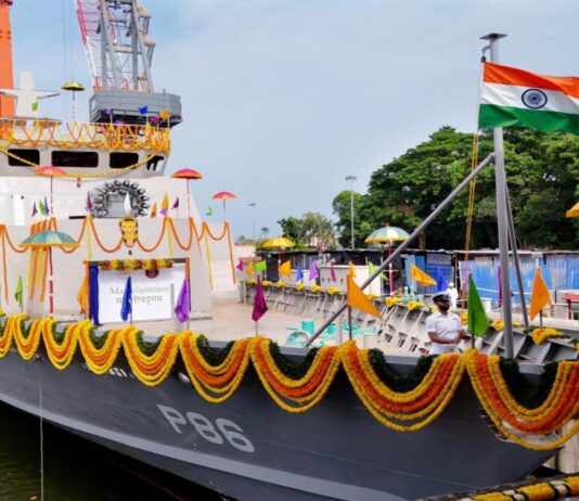 Indian Navy launches ‘Machilipatnam’, seventh Mahe-class anti-submarine warfare craft