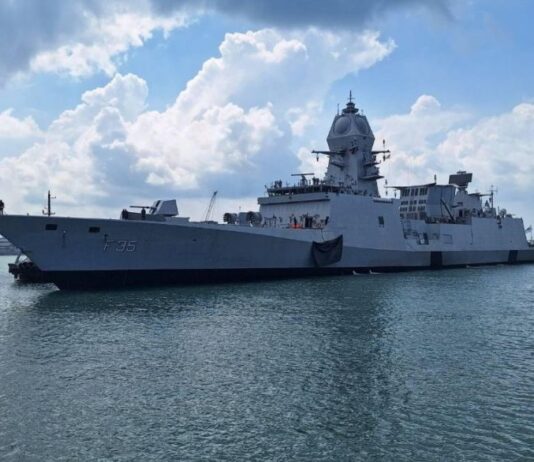 Indian Navy’s Eastern Fleet Ships Reach Singapore’s Changi Naval Base