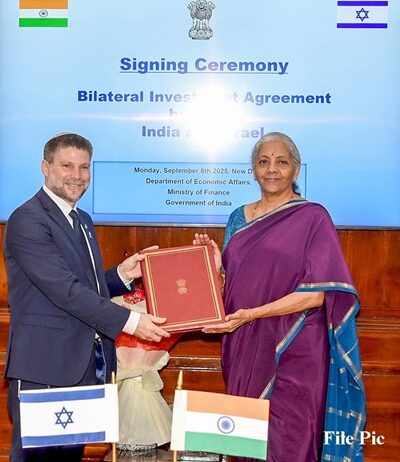 India–Israel Investment Treaty Comes into Effect, Strengthening Economic Ties