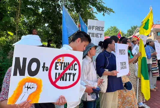 China’s new ‘ethnic unity’ law has Tibetans, Uyghurs protesting worldwide