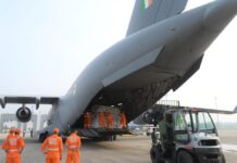 India sends third flight carrying ten tonnes of humanitarian assistance to flood-hit Nepal