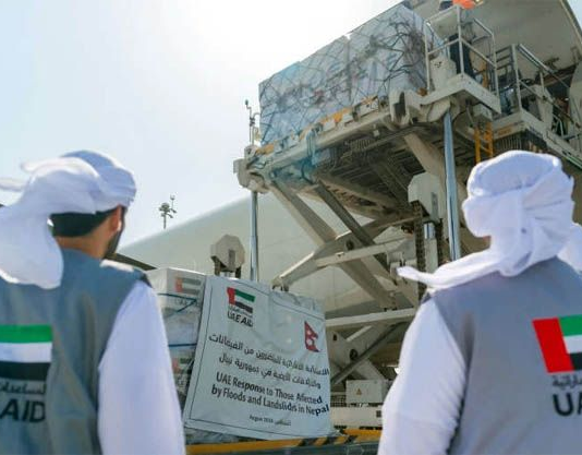 UAE sends plane with 83 tonnes of relief aid to flood-hit Nepal