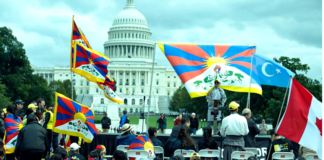 Tibetan Protesters Take To The Streets During Xi’s US State Visit