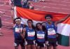 India wins silver in mixed 4x400m relay at Asian Games 2026