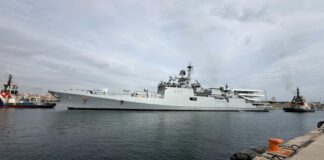 Indian Navy’s INS Trishul Reaches Valencia on Strategic Deployment