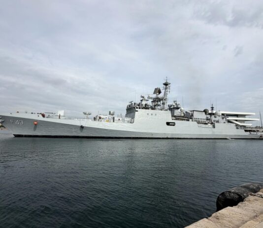 Indian Navy’s INS Trishul Reaches Valencia on Strategic Deployment